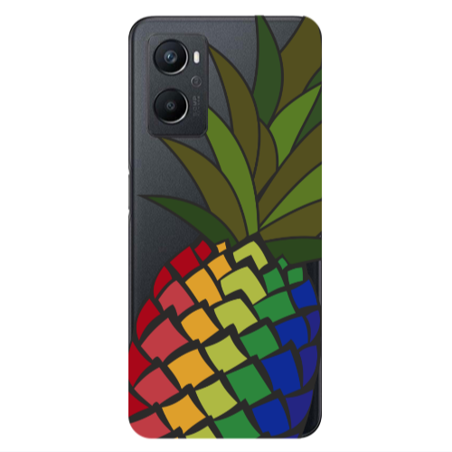 Oppo A 96 Pineapple 2 Transparent Silicone TPU Θήκη