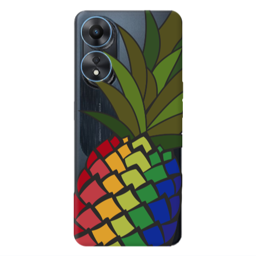 Oppo A 98 Pineapple 2 Transparent Silicone TPU Θήκη