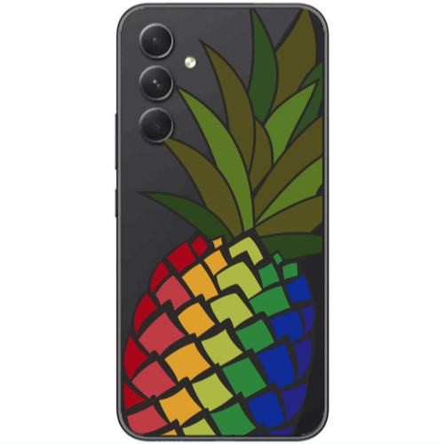 Samsung Galaxy A25 Pineapple 2 Transparent Silicone TPU Θήκη