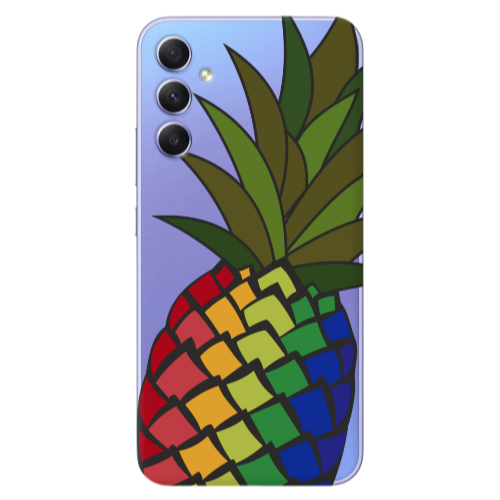 Samsung A25 Pineapple 2 Transparent Silicone TPU Θήκη