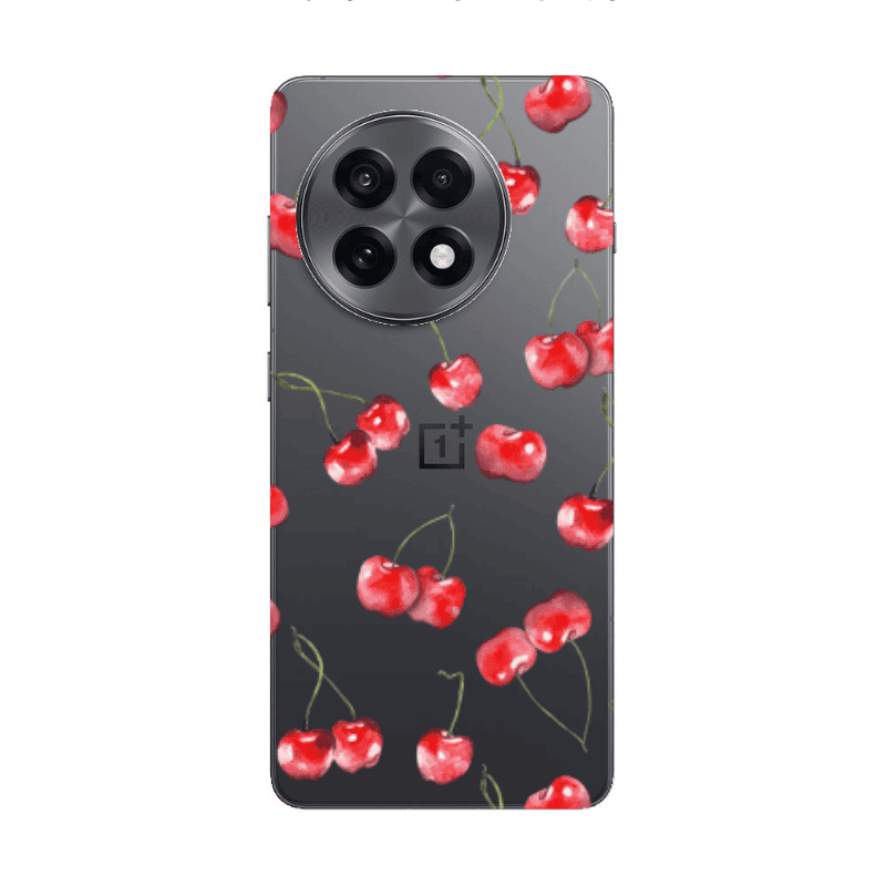 Oneplus 13 5G Cherries Transparent Silicone TPU Θήκη