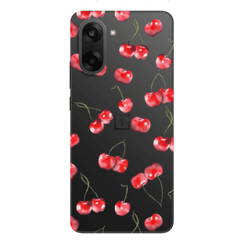 Oneplus Nord CE 5 Cherries Transparent Silicone TPU Θήκη