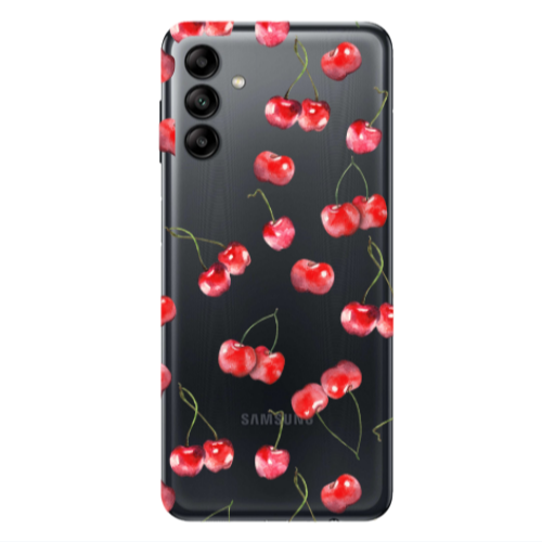 Samsung A13 5G Cherries Transparent Silicone TPU Θήκη