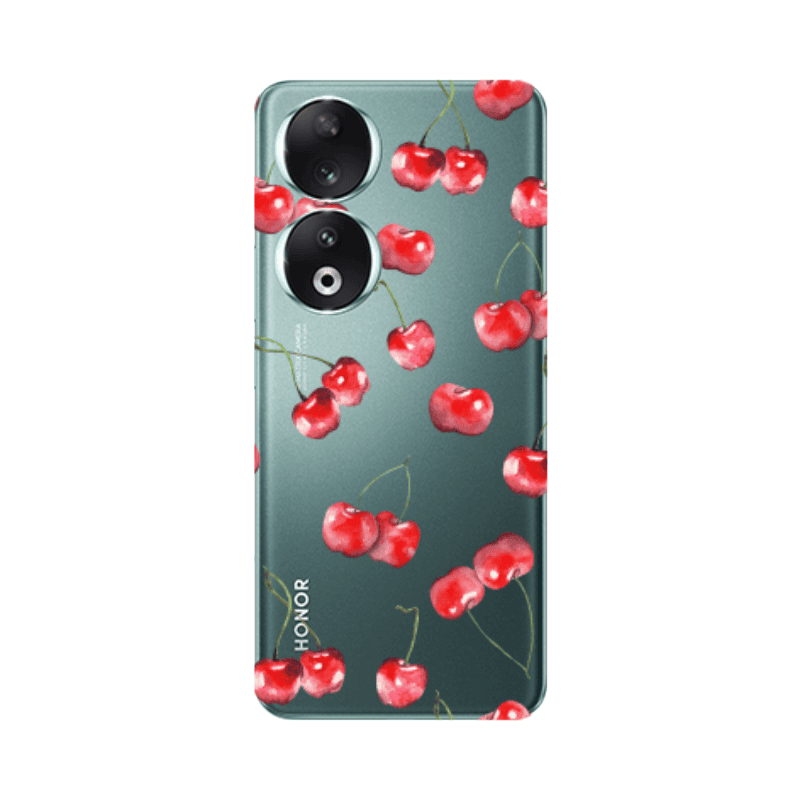 Honor 90 5G Cherries Transparent Silicone TPU Θήκη
