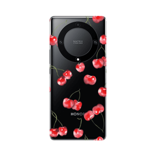 Honor Magic5 Lite 5G Cherries Transparent Silicone TPU Θήκη