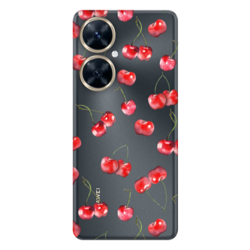 Huawei Nova 11i Cherries Transparent Silicone TPU Θήκη