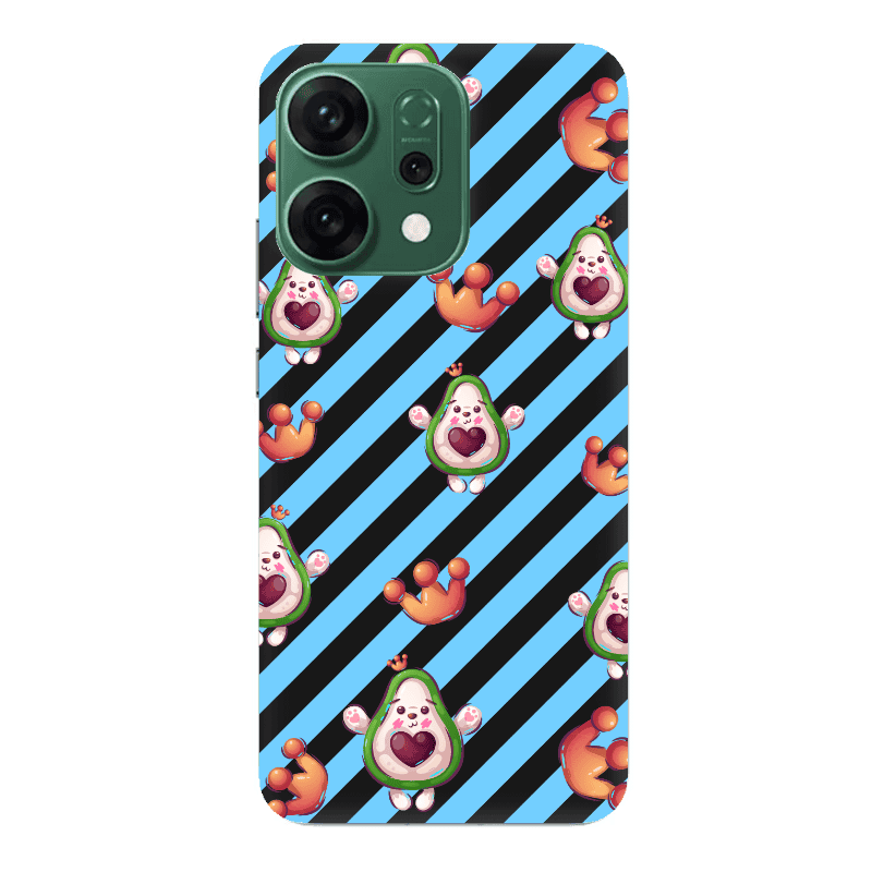 Oppo RENO 14 king avocado Black Colored Silicone TPU Θήκη