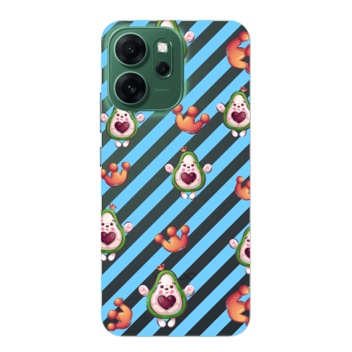 Oppo 14 F king avocado Transparent Silicone TPU Θήκη