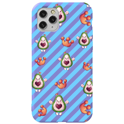 Apple iPhone 11 Pro king avocado Purple Colored Silicone TPU Θήκη