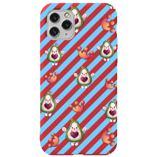 Apple iPhone 11 Pro king avocado Red Colored Silicone TPU Θήκη