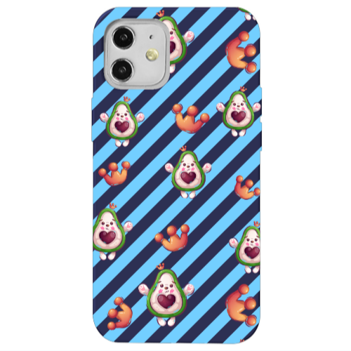 Apple iPhone 12 king avocado Dark blue Colored Silicone TPU Θήκη