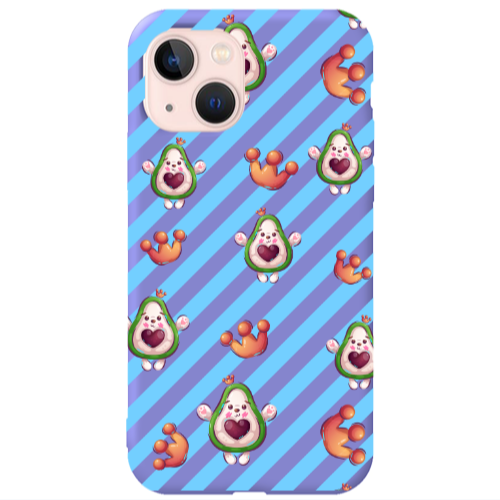 Apple iPhone 13 king avocado Purple Colored Silicone TPU Θήκη