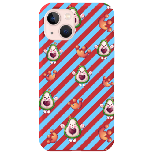 Apple iPhone 13 king avocado Red Colored Silicone TPU Θήκη