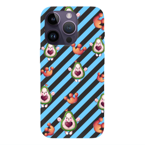 Apple iPhone 14 Pro Max king avocado Black Colored Silicone TPU Θήκη