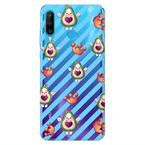 Huawei P30 Lite king avocado Transparent Silicone TPU Θήκη