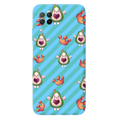 Huawei P40 Lite king avocado Turquoise Colored Silicone TPU Θήκη