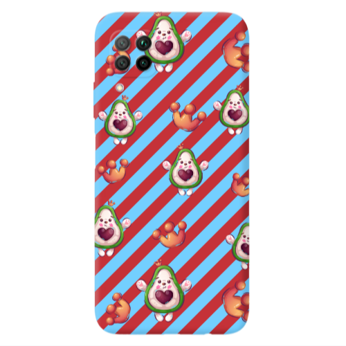 Huawei P40 Lite king avocado Red Colored Silicone TPU Θήκη