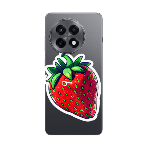 Oneplus 13 5G strawberry Transparent Silicone TPU Θήκη