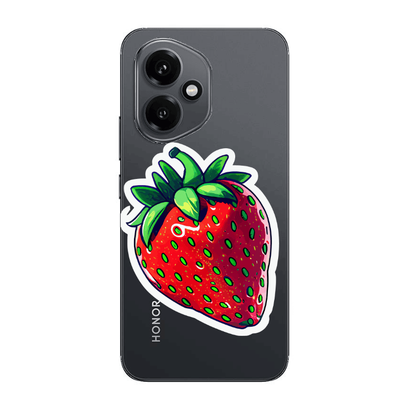 Honor Magic 400 strawberry Transparent Silicone TPU Θήκη