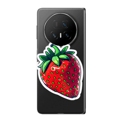 Honor Magic V5 strawberry Transparent Silicone TPU Θήκη