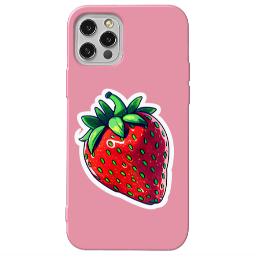 Apple iPhone 13 Pro strawberry Pink Colored Silicone TPU Θήκη