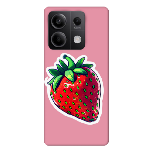 Xiaomi Redmi Note 13 5G strawberry Pink Colored Silicone TPU Θήκη