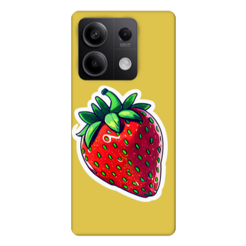 Xiaomi Redmi Note 13 5G strawberry Yellow Colored Silicone TPU Θήκη