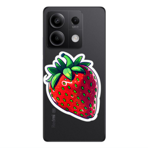 Xiaomi Redmi Note 13Pro 5G strawberry Transparent Silicone TPU Θήκη