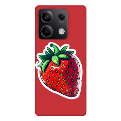 Xiaomi Redmi Note 13Pro 5G strawberry Red Colored Silicone TPU Θήκη