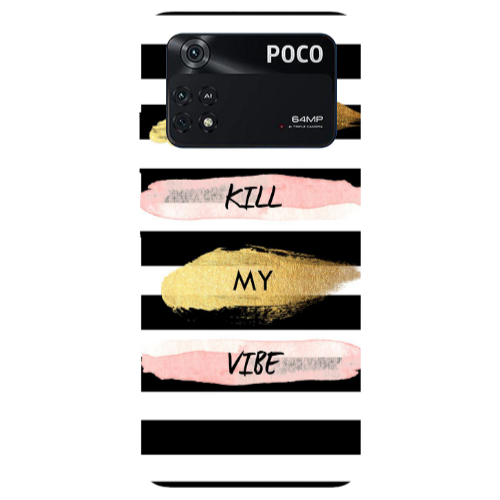Xiaomi Poco M4 Pro 4G Kill my vibe Transparent Silicone TPU Θήκη