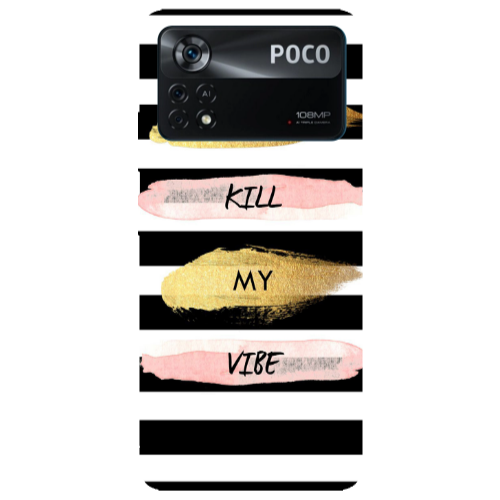 Xiaomi Poco X4 Pro Kill my vibe Transparent Silicone TPU Θήκη