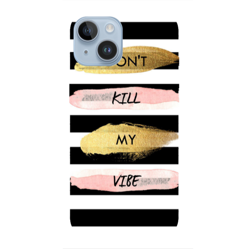 Apple iPhone 14  Kill my vibe Transparent Silicone TPU Θήκη