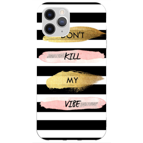Apple iPhone 13 Pro Kill my vibe Transparent Silicone TPU Θήκη