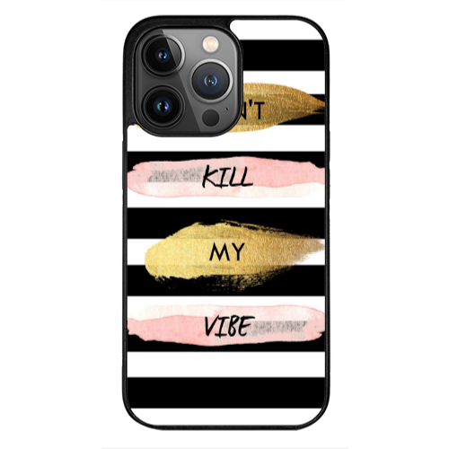 Apple iPhone 12 Pro Kill my vibe Black Glossy Θήκη