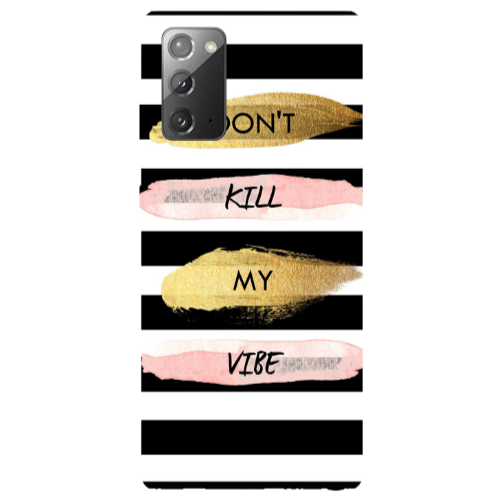 Samsung Note 20 Kill my vibe Transparent Silicone TPU Θήκη