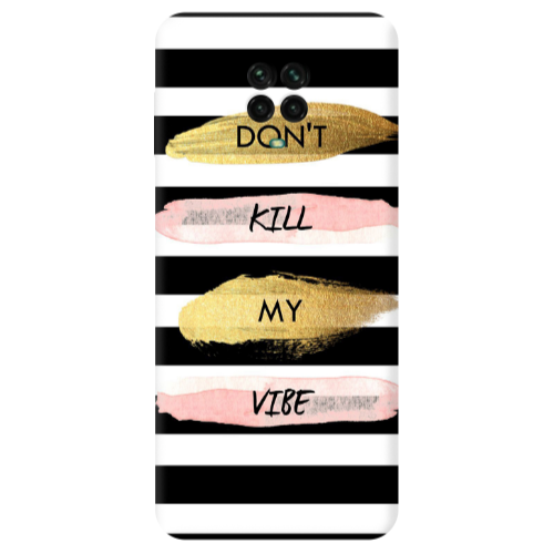 Xiaomi Redmi Note 9S Kill my vibe Transparent Silicone TPU Θήκη