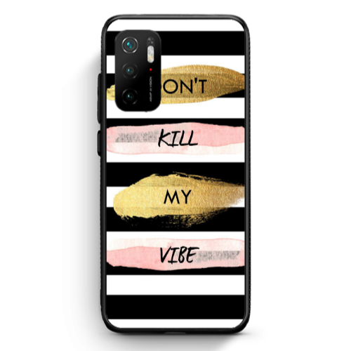 Xiaomi Poco M3 Pro Kill my vibe Black Glossy Θήκη