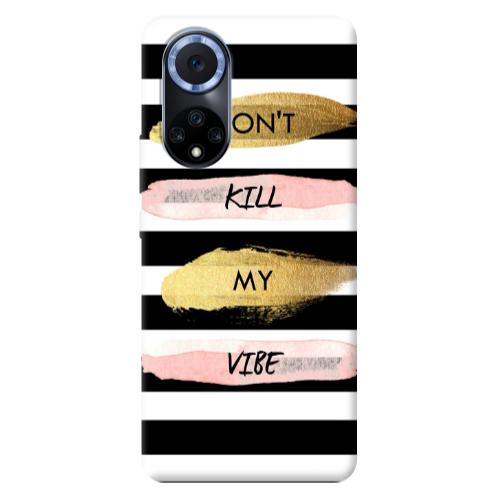 Huawei Nova 9 Kill my vibe Transparent Silicone TPU Θήκη