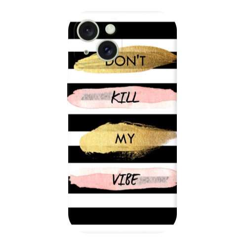 Apple iPhone 15 Plus Kill my vibe Transparent Silicone TPU Θήκη