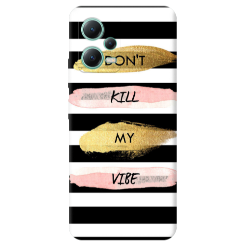 Xiaomi Redmi Note 12 Pro Plus 5G Kill my vibe Transparent Silicone TPU Θήκη