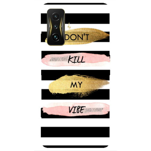 Xiaomi Poco F4 Gt Kill my vibe Transparent Silicone TPU Θήκη