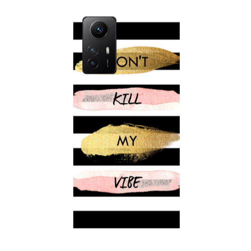 Xiaomi Redmi Note 12s Kill my vibe Transparent Silicone TPU Θήκη