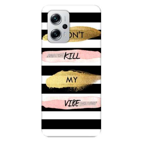 Xiaomi Poco X4 GT Kill my vibe Transparent Silicone TPU Θήκη
