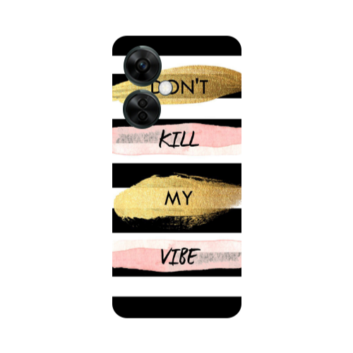 Oneplus Nord CE 3 Lite 5G Kill my vibe Transparent Silicone TPU Θήκη