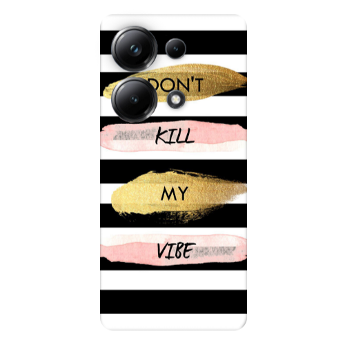 Xiaomi Poco M6 Pro 4G Kill my vibe Transparent Silicone TPU Θήκη