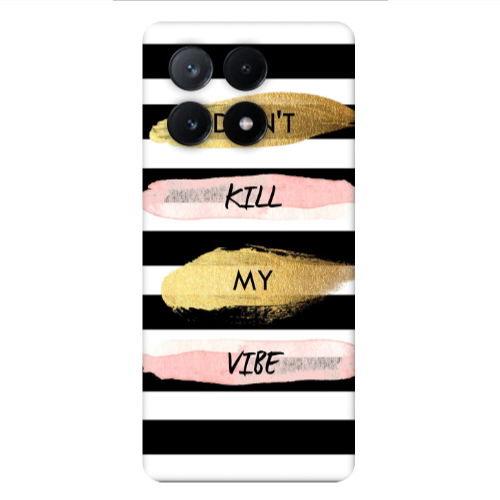 Xiaomi Poco X6Pro 5G Kill my vibe Transparent Silicone TPU Θήκη