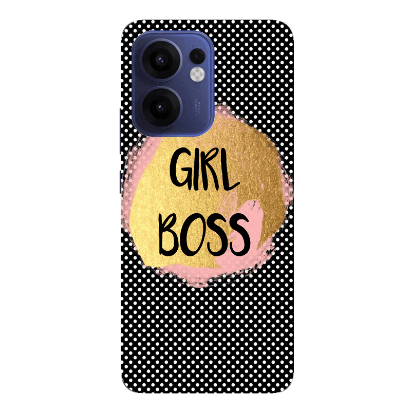 Oppo Reno 13 F Girl boss make up Transparent Silicone TPU Θήκη