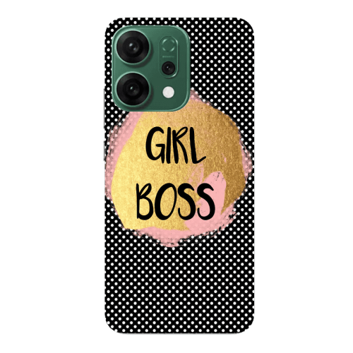 Oppo RENO 14 Girl boss make up Transparent Silicone TPU Θήκη