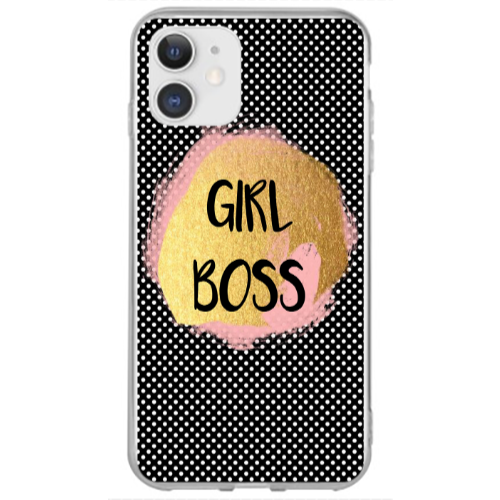 Apple iPhone 12 Girl boss make up Transparent Silicone TPU Θήκη
