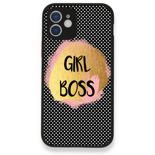 Apple iPhone 12 Girl boss make up Black Glossy Θήκη